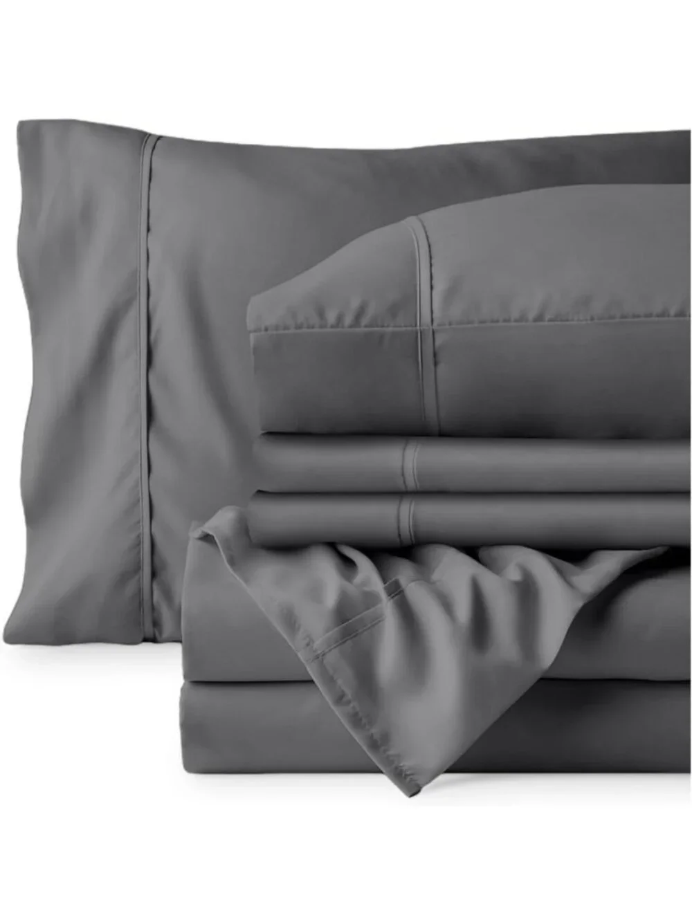 Luxury California King Sheet Set, 6-Piece Extra Soft & Cooling, Deep Pockets